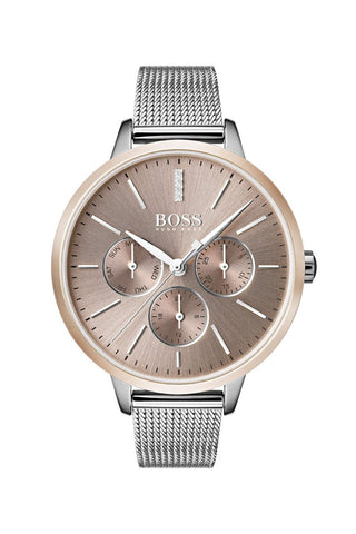 Boss Ladies Symphony Stainless Steel Mesh Strap Watch