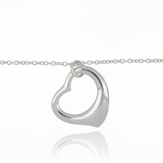 A&s Enchanted Collection Silver Open Work Heart Bracelet