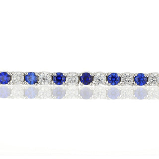 A&s Enchanted Collection 3mm Blue Cubic Zirconia Tennis Bracelet