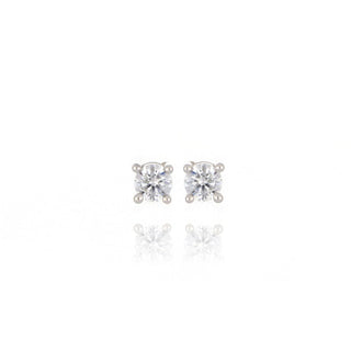 A&s Enchanted Collection 4mm Cubic Zirconia Solitaire Stud Earrings