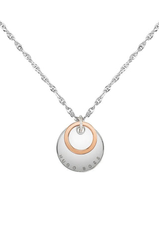 Boss Ladies Medallion Stainless Steel Necklace