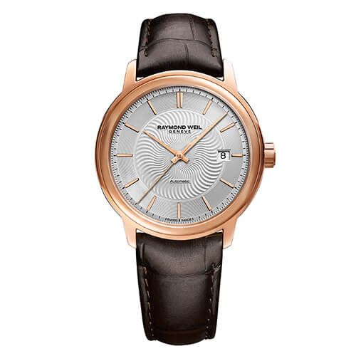 Raymond Weil Rose Gold Plated Automatic Maestro Watch Allum