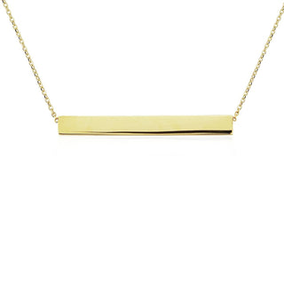 9ct Yellow Gold Horizontal Bar Necklace