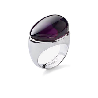 Baccarat Silver Purple Galea Ring