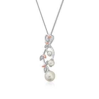 Clogau Silver Lily Of The Valley Pearl Necklace