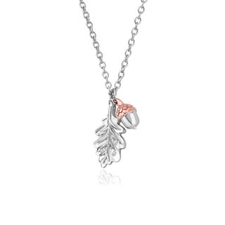 Clogau Silver Royal Oak Leaf Necklace