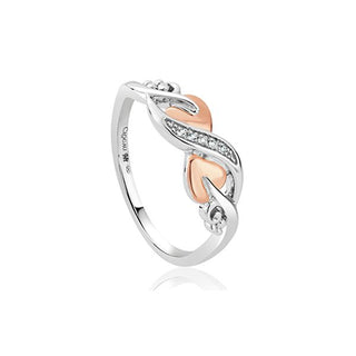 Clogau Tree Of Life Vine Ring With White Topaz - Size M