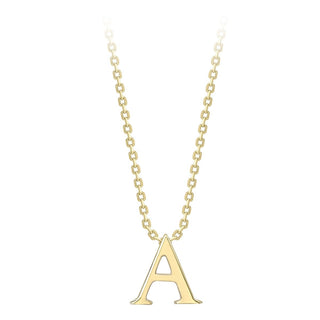 9ct Yellow Gold Initial A Necklace