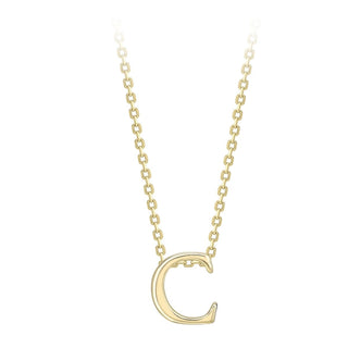 9ct Yellow Gold Initial C Necklace