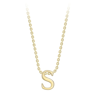 9ct Yellow Gold S Initial Necklace