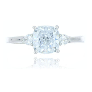 A&s Lab Grown Collection Platinum 1.84ct Lab Grown Diamond 3 Stone Ring