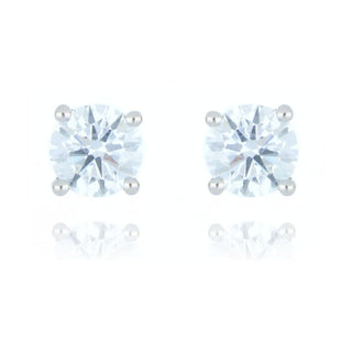 A&s Lab Grown Collection Platinum 1.00ct Lab Grown Diamond Stud Earrings