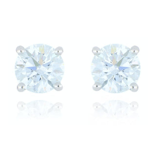 A&s Lab Grown Collection Platinum 2.10ct Lab Grown Diamond Stud Earrings