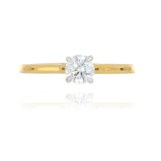 A&s Engagement Collection 18ct Yellow Gold 0.51ct Diamond Solitaire