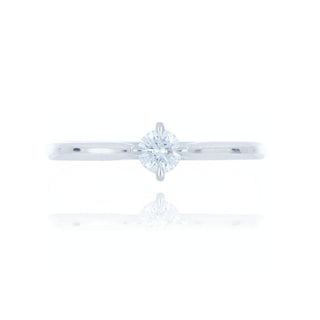 A&s Engagement Collection Platinum 0.25ct Diamond Solitaire