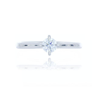A&s Engagement Collection Platinum 0.34ct Diamond Solitaire