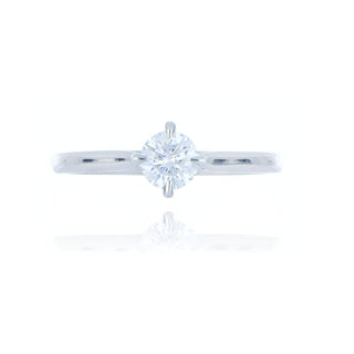 A&s Engagement Collection Platinum 0.51ct Diamond Solitaire