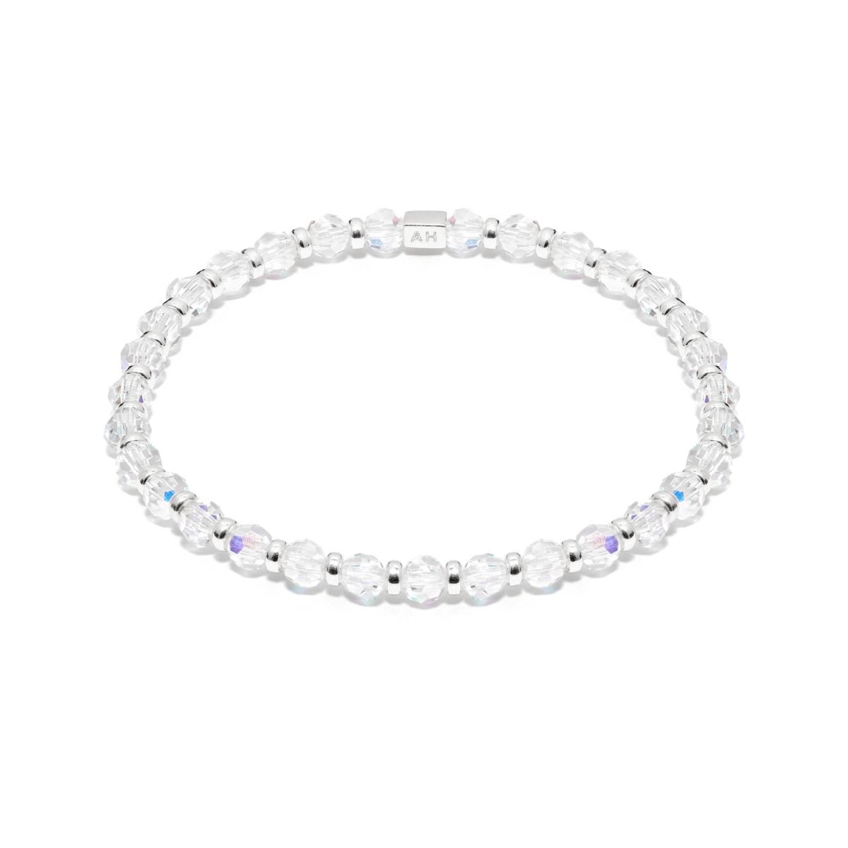 Silver sales crystal bracelet