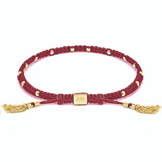 Annie Haak Gold Amigo Burgundy Bracelet