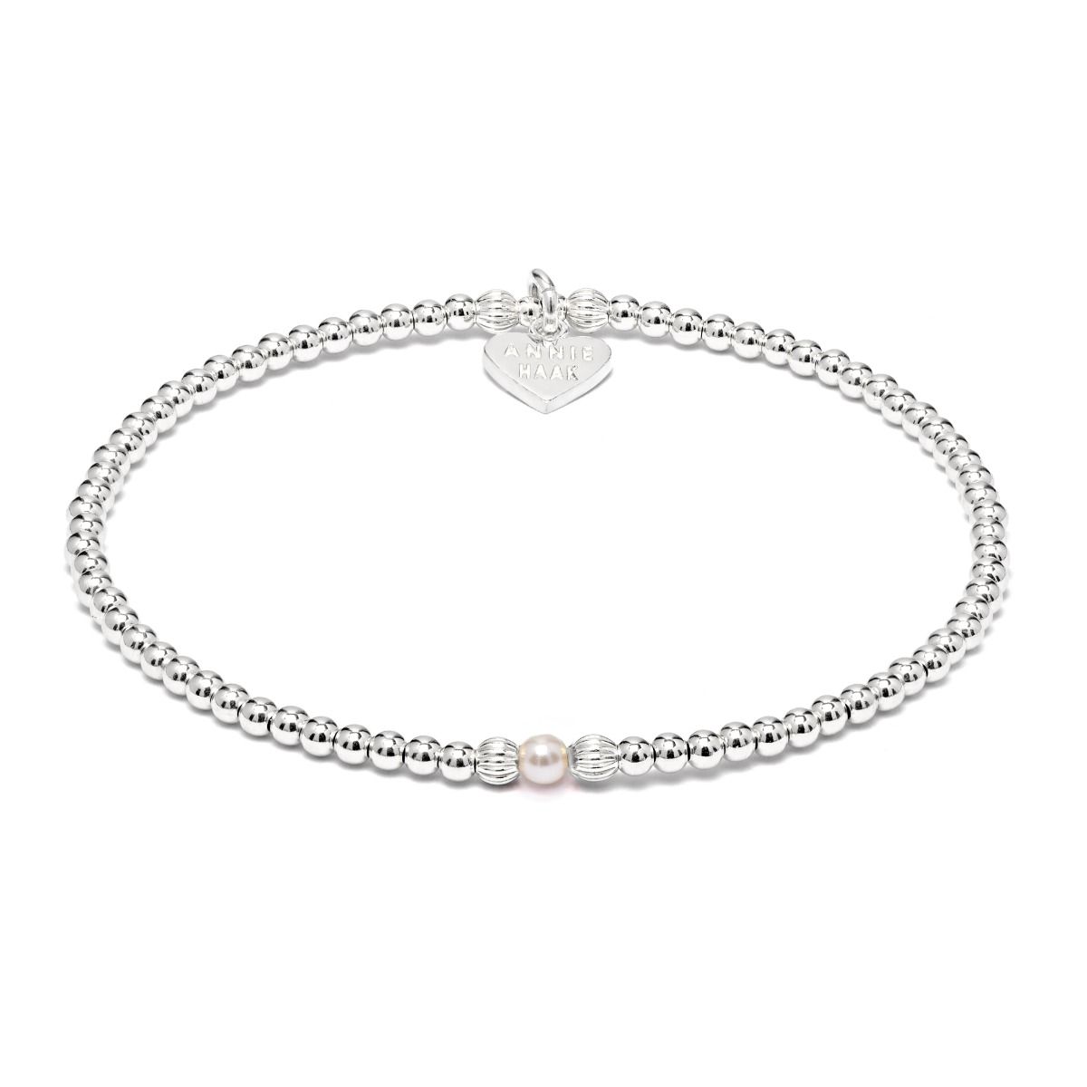 Annie Haak Silver Aster Pearl Bracelet 17cm Allum Sidaway