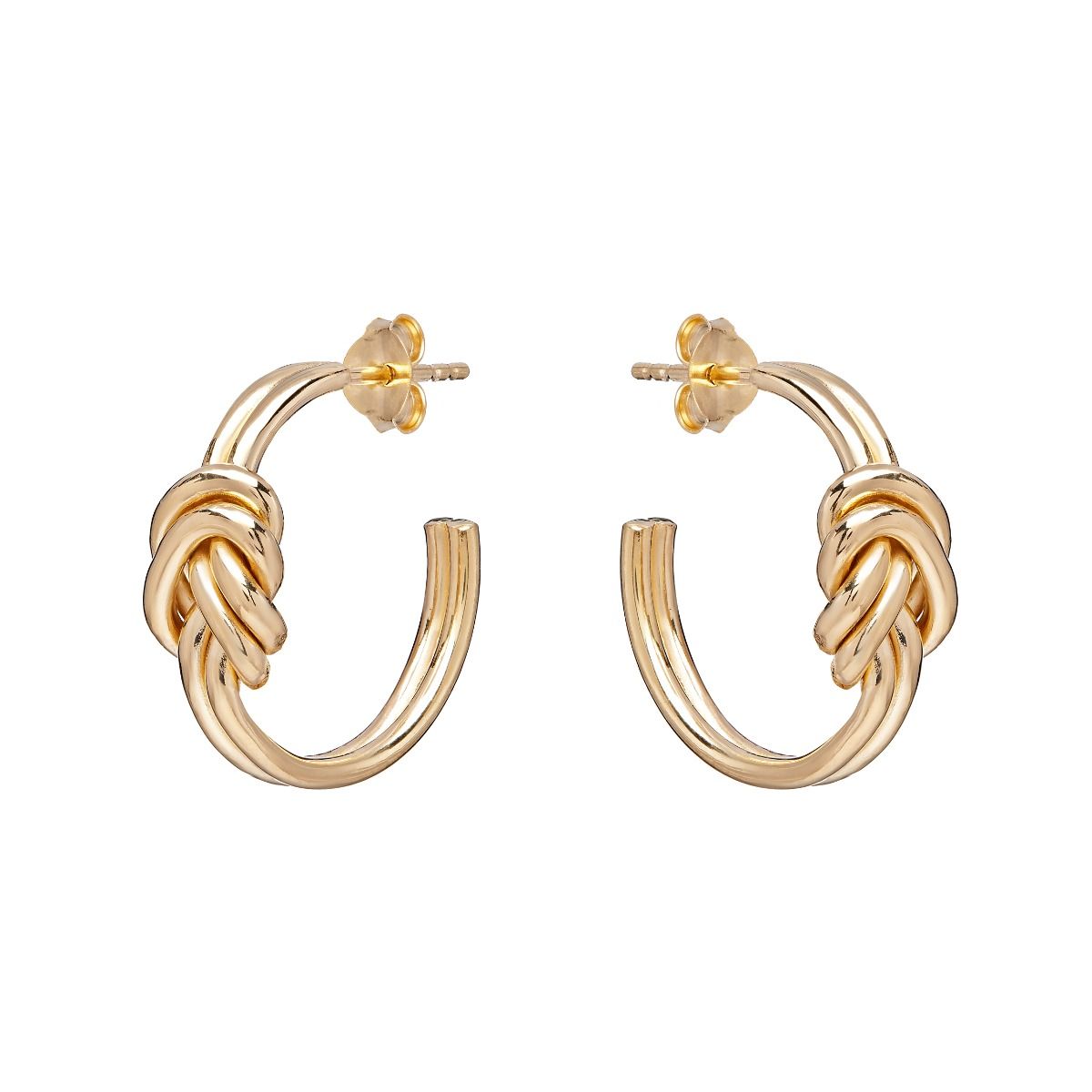 Annie Haak Gold Lovers Knot Hoop Earrings Allum Sidaway