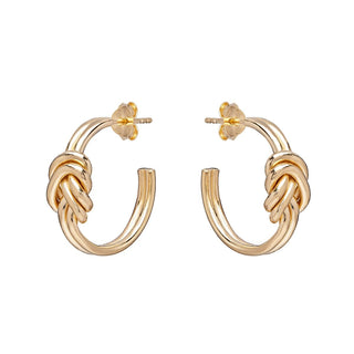 Annie Haak Gold Lovers Knot Hoop Earrings