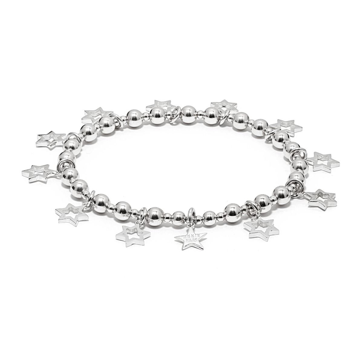 Annie Haak Silver Mini Cluster Of Stars Bracelet 17cm Allum