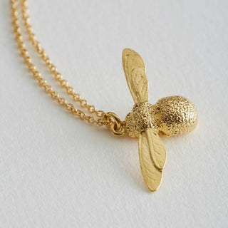 Alex Monroe 22ct Yellow Gold Plate Baby Bee Necklace