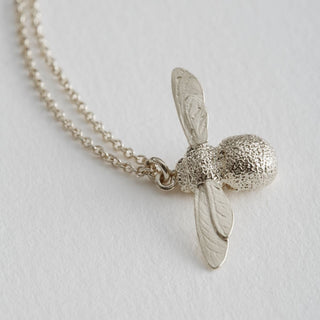 Alex Monroe Silver Baby Bee Necklace