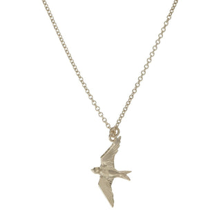 Alex Monroe Silver Flying Swallow Necklace