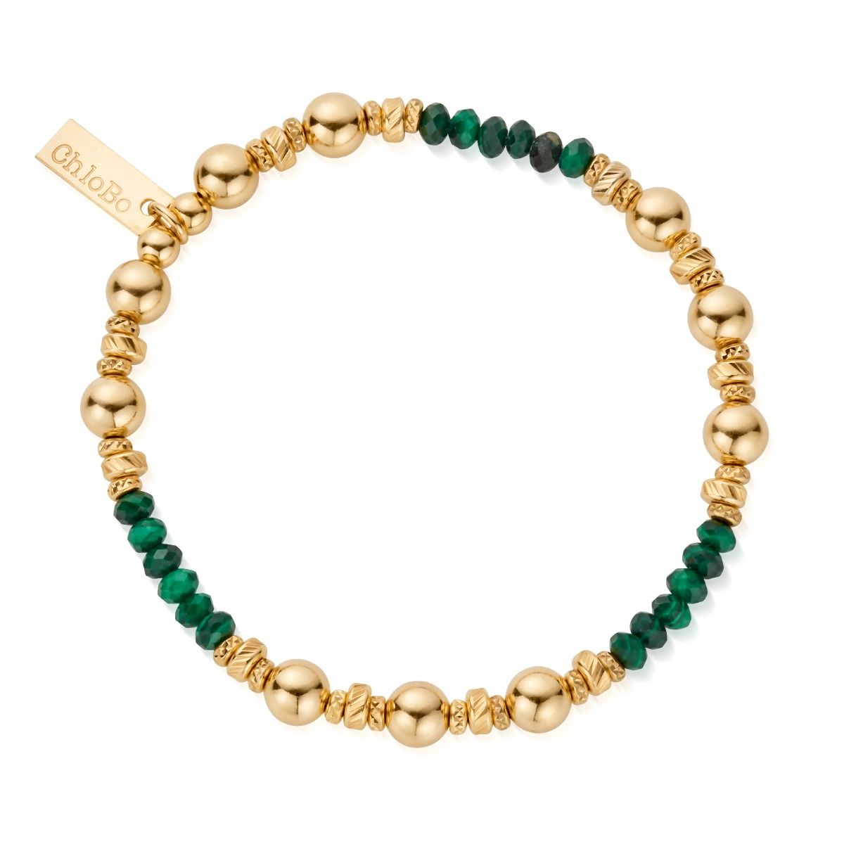 Holis Malachite and Gold Cuff Bracelet | Sylvia Toledano