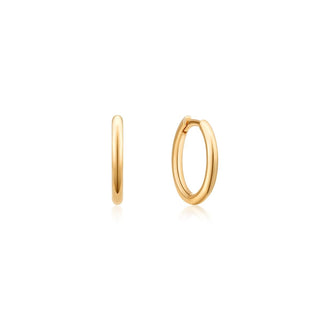 A&s Ear Styling Collection 14ct Yellow Gold Plain Single Hoop Earring