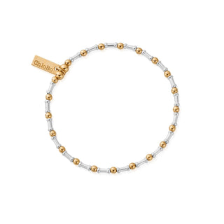 Chlobo Silver And Yellow Gold Plated Rhythm Of Water Bracelet