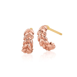 Clogau 9ct Rose Gold Lilibet Hoop Earrings