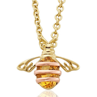 Clogau 9ct Yellow Gold Honey Bee Necklace