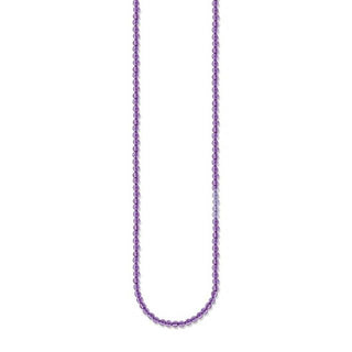 Thomas Sabo Silver Amethyst Necklace - 40/42cms
