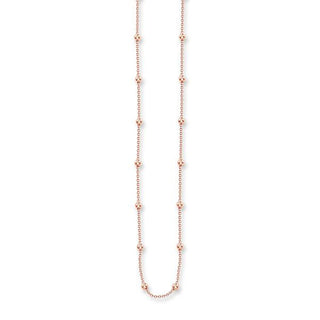 Thomas Sabo Rose Gold Plated Dots Chain Necklace - 60cm