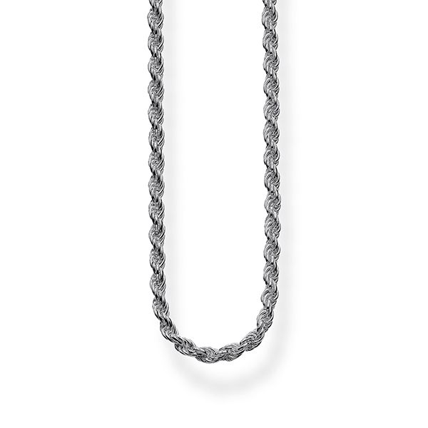 Thomas Sabo Blackened Silver Rope Chain 45cm Allum Sidaway