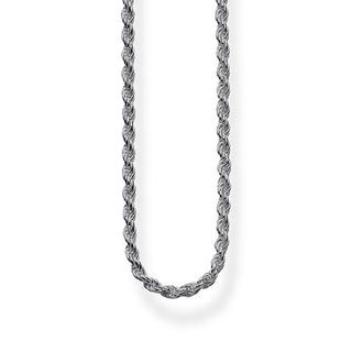Thomas Sabo Blackened Silver Rope Chain - 45cm