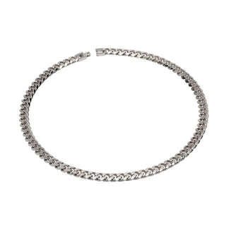 Unique & Co Stainless Steel Flat Curb Necklace Chain - 50cm