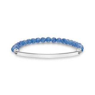 Thomas Sabo Silver & Blue Dumortierite Love Bridge Bracelet - 17.5cm