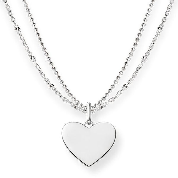 Necklace circle with white stones silver | THOMAS SABO