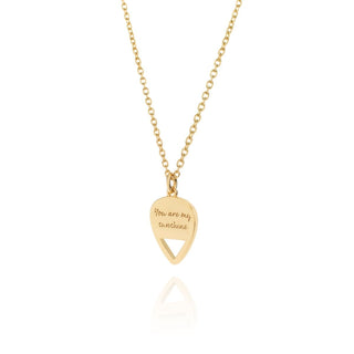 Daisy London Yellow Gold Plated You Are My Sunshine Necklace