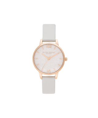 Olivia Burton Rose Gold Plated Blush Glitter Watch