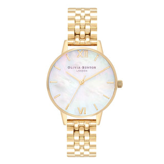 Olivia Burton Ladies Yellow Gold Plated Mother Of Pearl Watch
