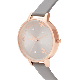 Olivia Burton Rose Gold Plate Pearly Queen Bee Watch