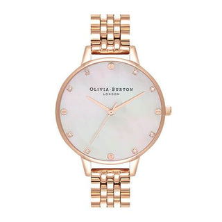 Olivia Burton Rose Gold Plated Classic Mother Of Pearl Watch