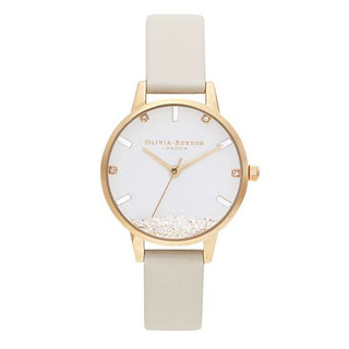 Olivia Burton Yellow Gold Plated Wishing Watch With Nude Strap