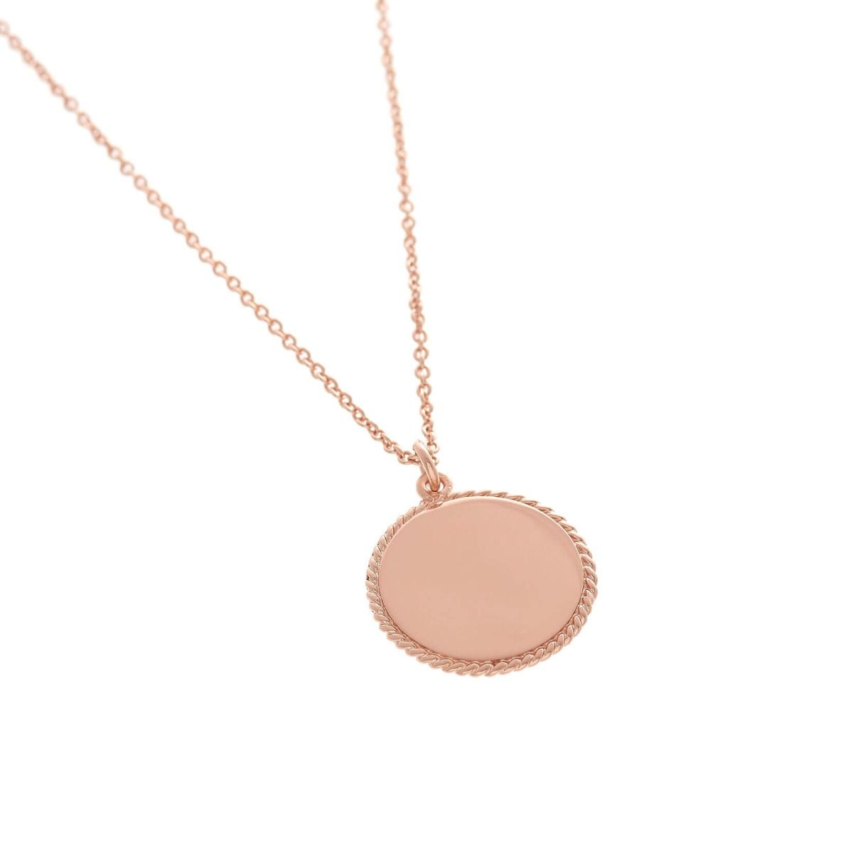 Olivia Burton Women's Engraved Interlink Necklace in Rose Gold Plated  Stainless Steel | Ruby & Oscar