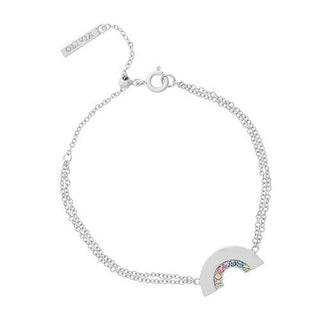 Olivia Burton Silver Plated Rainbow Bracelet